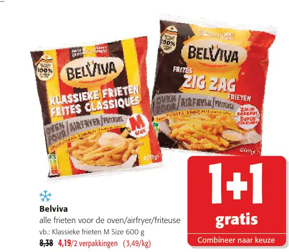 Promotie: Alle frieten voor de oven/airfryer/friteuse