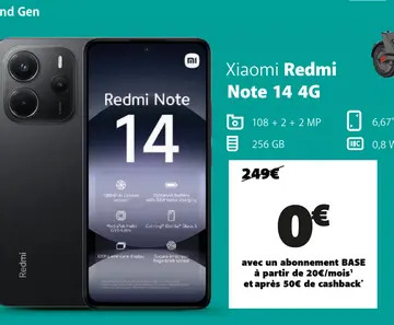 Offre: Xiaomi Redmi Note 14 4G