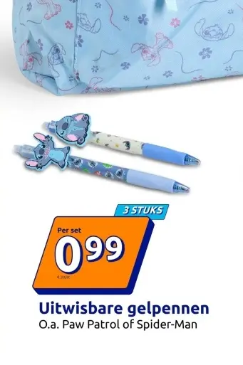 Aanbieding: Uitwisbare gelpennen