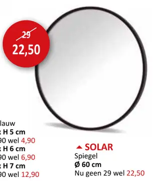 Aanbieding: SOLAR Spiegel