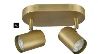 Aanbieding: Duoplaat Maks GU10 messing