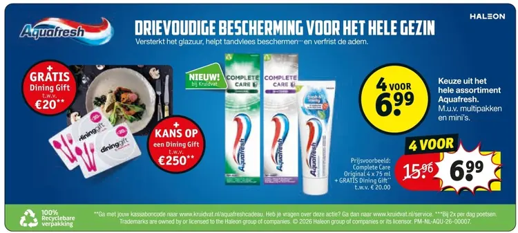 Aanbieding: Tandpasta