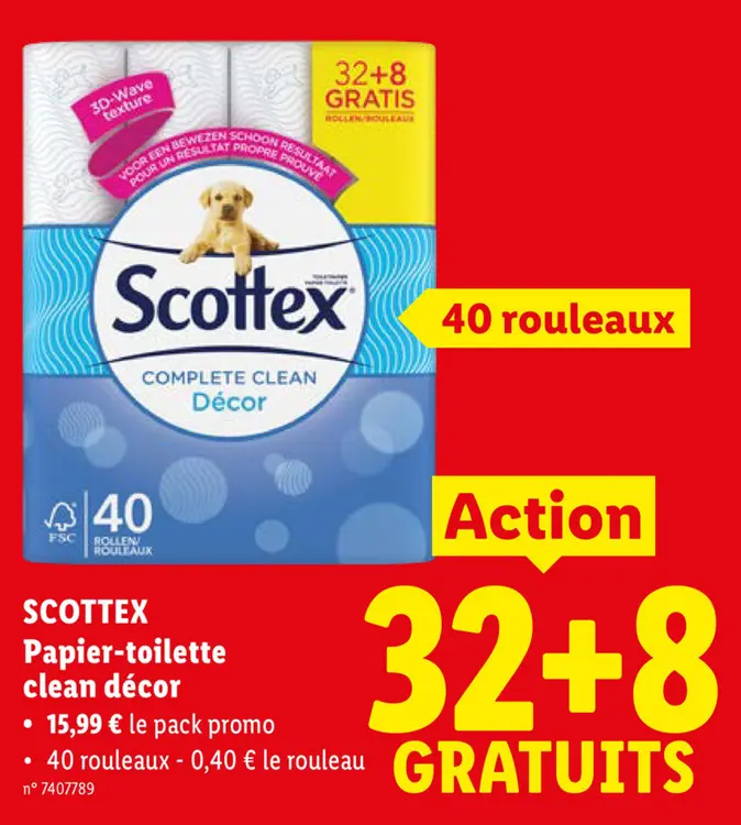 Offre: Papier-toilette clean décor