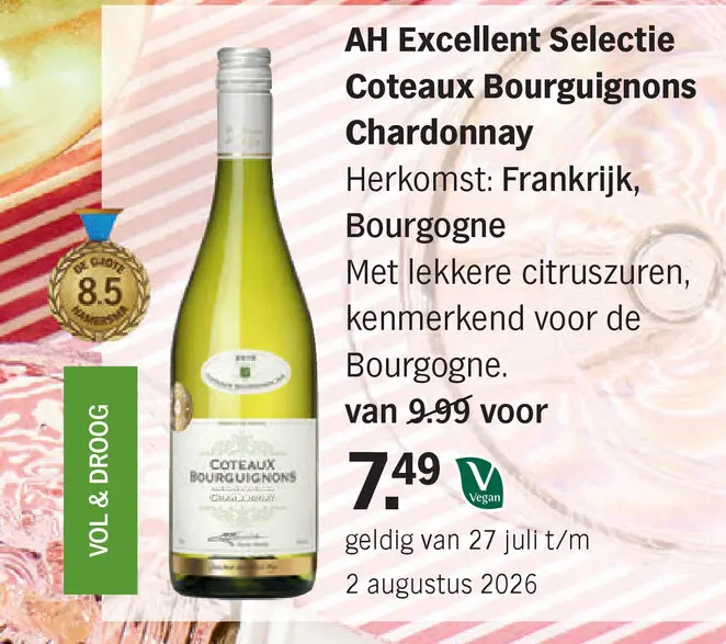 Aanbieding: Excellent Selectie Coteaux Bourguignons Chardonnay