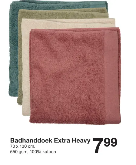 Promotie: Badhanddoek Extra Heavy