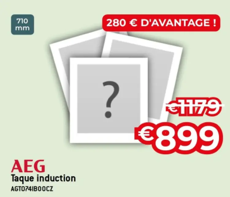 Offre: Taque induction
