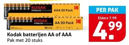 Aanbieding: Batterijen AA of AAA