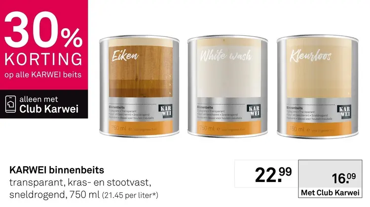Aanbieding: Alle Karwei beits