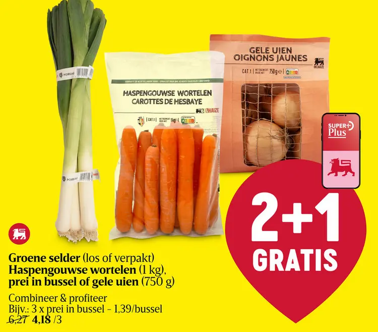 Promotie: Groene selder, Haspengouwse wortelen, prei