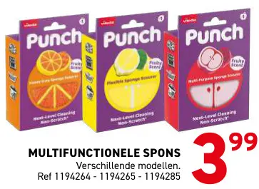 Promotie: Multifunctionele spons