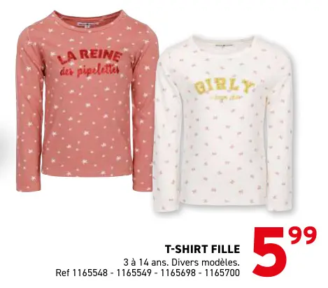 Offre: T-shirt fille