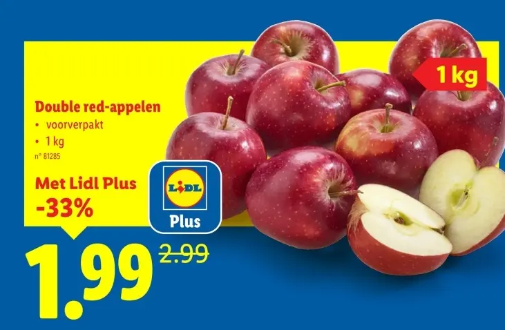 Aanbieding: Double red-appelen