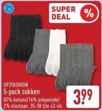 Aanbieding: 5-pack sokken
