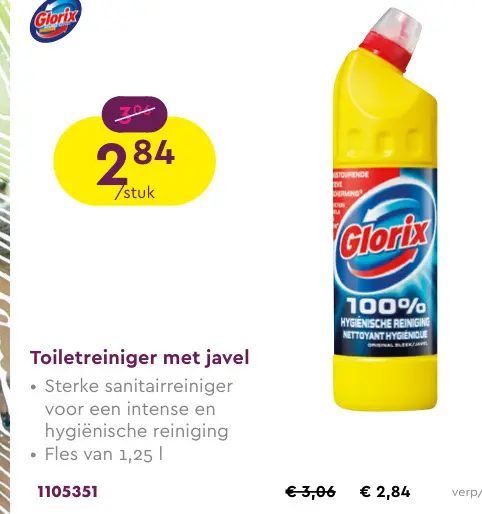 Aanbieding: Toiletreiniger met javel