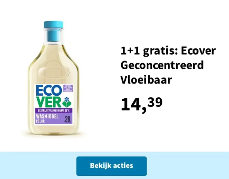 Promotie: Ecover Geconcentreerd Vloeibaar