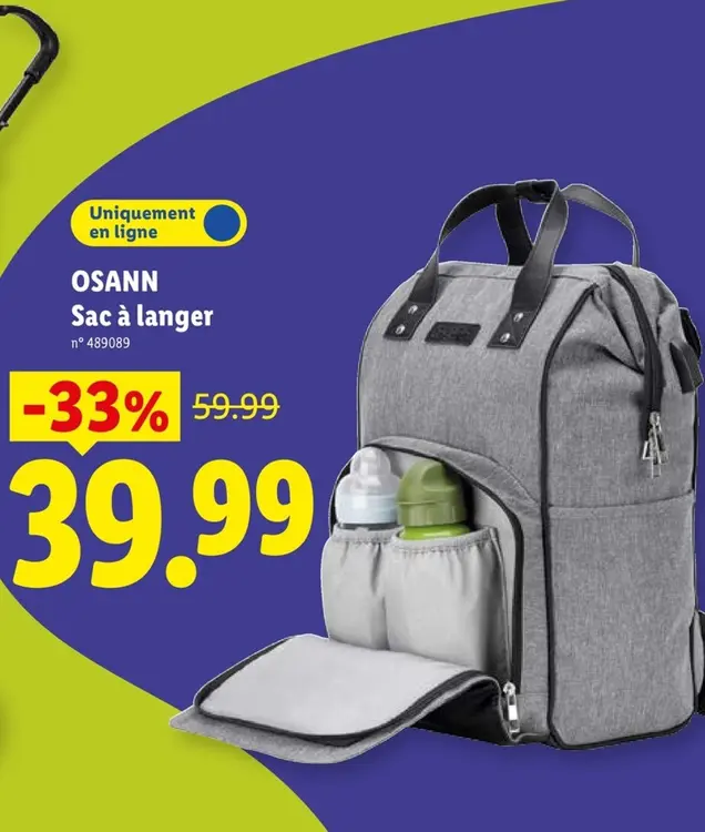 Offre: Sac à langer