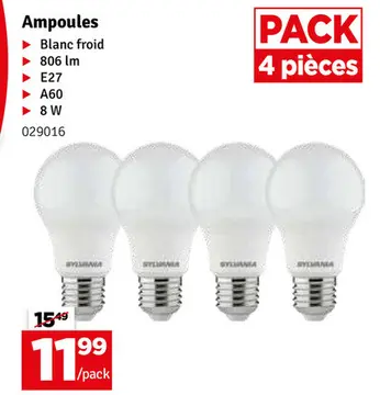 Offre: Ampoules