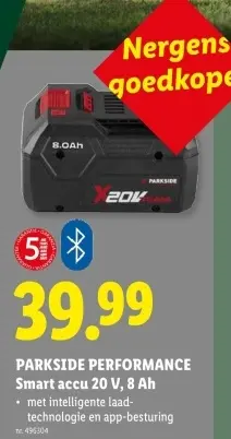 Promotie: Smart accu 20 V, 8 Ah