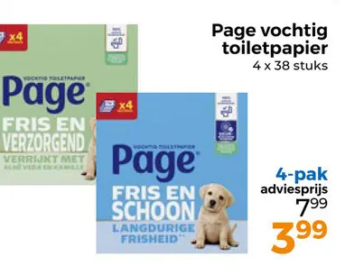 Aanbieding: vochtig toiletpapier