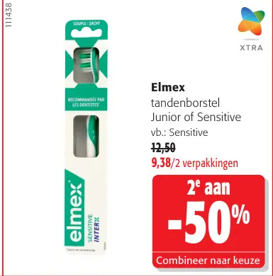 Promotie: Elmex tandenborstel Junior of Sensitive