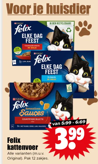Aanbieding: Felix kattenvoer