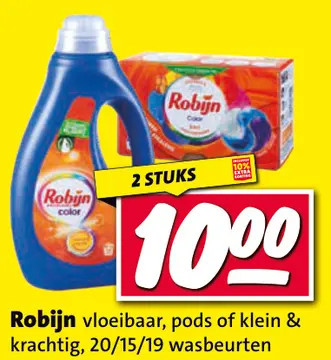 Aanbieding: Robijn vloeibaar, pods of klein & krachtig