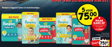 Aanbieding: Pampers Baby Dry luierbroekjes