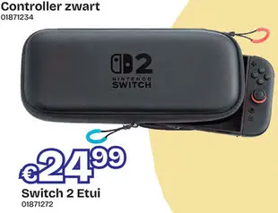 Aanbieding: Switch 2 Etui Zwart