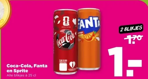 Aanbieding: Coca-Cola, Fanta en Sprite