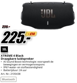 Aanbieding: XTREME 4 Black Draagbare luidspreker