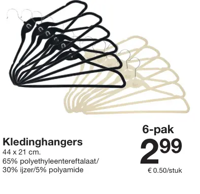 Aanbieding: Kledinghangers