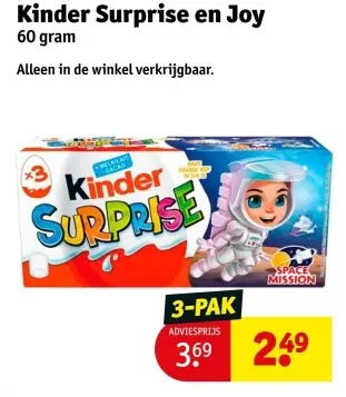 Aanbieding: Kinder Surprise en Joy