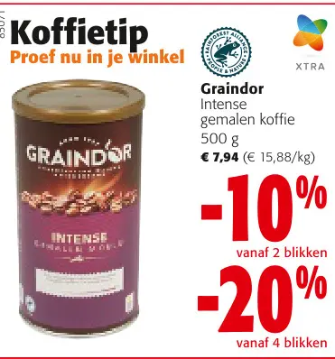 Promotie: Intense gemalen koffie