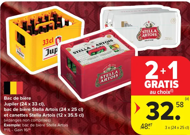 Offre: Bac de bière