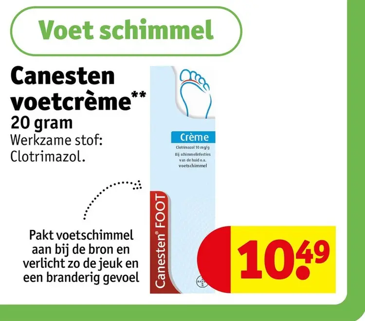 Aanbieding: Canesten voetcrème