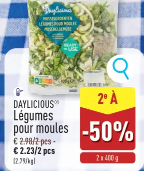 Offre: Légumes pour moules