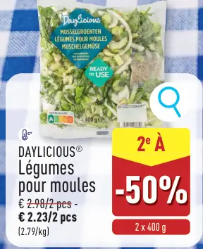Offre: Légumes pour moules