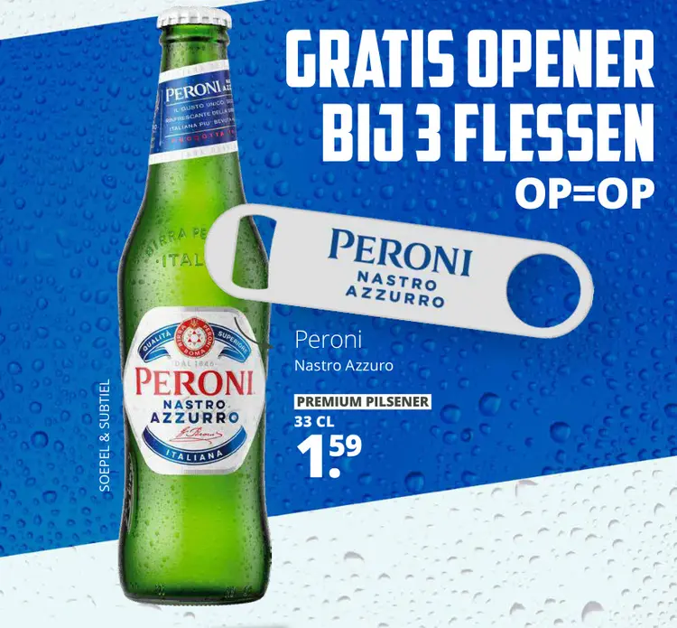 Aanbieding: Peroni Nastro Azzurro