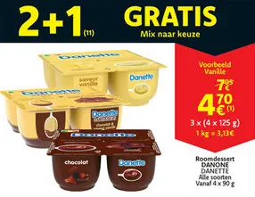 Promotie: Roomdessert