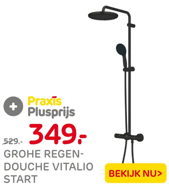 Aanbieding: Grohe regen-douche vitalio start