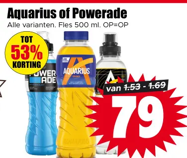 Aanbieding: Aquarius of Powerade