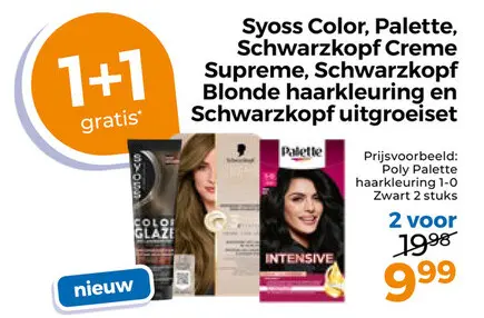 Aanbieding: Color, Palette, Creme Supreme, Blonde haarkleuring en uitgroeisetsl