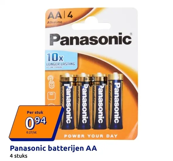 Aanbieding: Panasonic batterijen AA