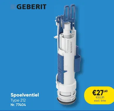 Promotie: Spoelventiel