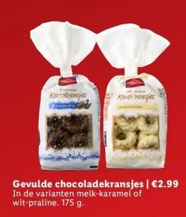 Aanbieding: Gevulde chocoladekransjes