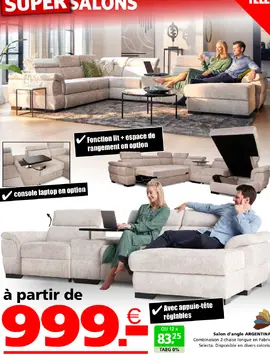 Offre: Salon d'angle ARGENTINA