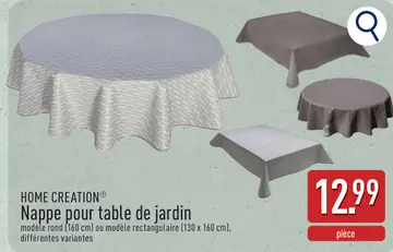 Offre: Nappe pour table de jardin