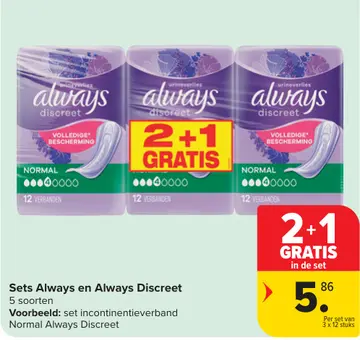 Aanbieding: Sets Always en Always Discreet