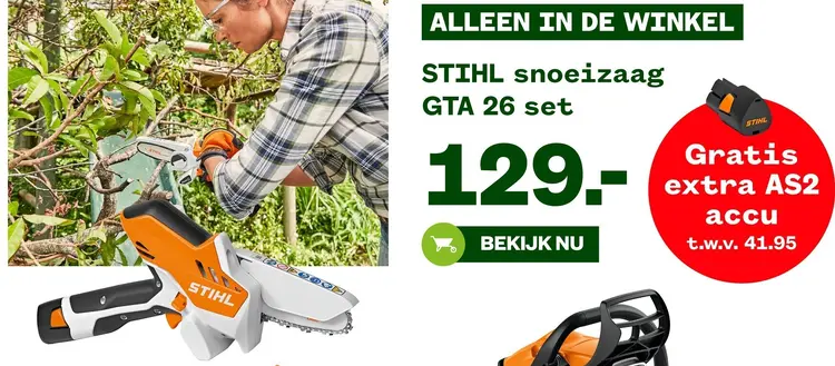 Aanbieding: Snoeizaag GTA 26 set