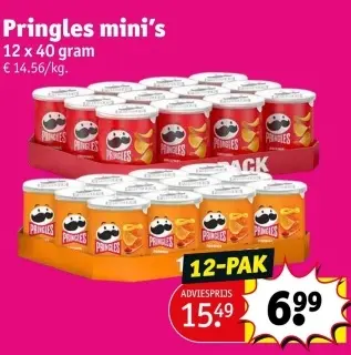 Aanbieding: Pringles mini's